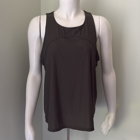 Spanx Green Ribbed Go Lightly tie back tank large - Picture 3 of 7